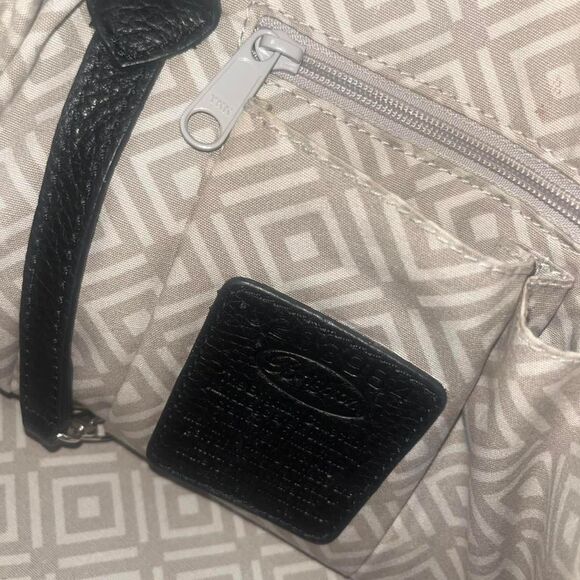 Y2K 2000 Vintage Brighton Women's Black Leather Handbag with Beading, Crystals - Picture 5 of 5